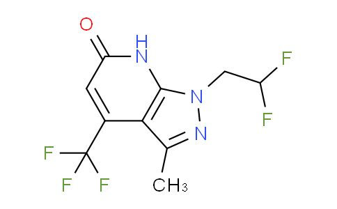 CAS No. 1018051-29-0, 1-(2,2-Difluoroethyl)-3-methyl-4-(trifluoromethyl)-1H-pyrazolo[3,4-b]pyridin-6(7H)-one