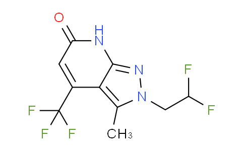 CAS No. 1018127-62-2, 2-(2,2-Difluoroethyl)-3-methyl-4-(trifluoromethyl)-2H-pyrazolo[3,4-b]pyridin-6(7H)-one