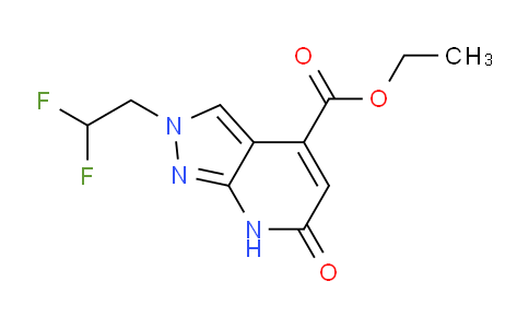 CAS No. 1160246-07-0, Ethyl 2-(2,2-difluoroethyl)-6-oxo-6,7-dihydro-2H-pyrazolo[3,4-b]pyridine-4-carboxylate