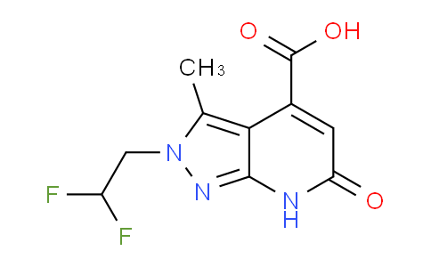 CAS No. 1160246-23-0, 2-(2,2-Difluoroethyl)-3-methyl-6-oxo-6,7-dihydro-2H-pyrazolo[3,4-b]pyridine-4-carboxylic acid