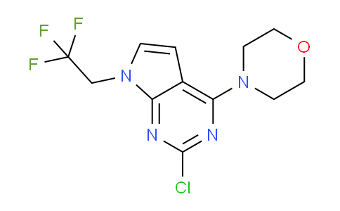 CAS No. 1202885-79-7, 4-(2-Chloro-7-(2,2,2-trifluoroethyl)-7H-pyrrolo[2,3-d]pyrimidin-4-yl)morpholine