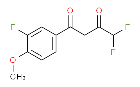 CAS No. 170570-77-1, 4,4-Difluoro-1-(3-fluoro-4-methoxyphenyl)butane-1,3-dione