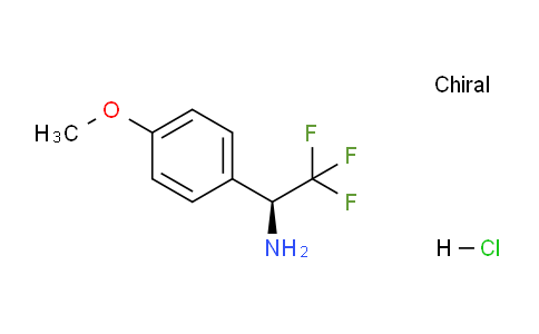 CAS No. 929642-56-8, (S)-2,2,2-Trifluoro-1-(4-methoxyphenyl)ethanamine hydrochloride