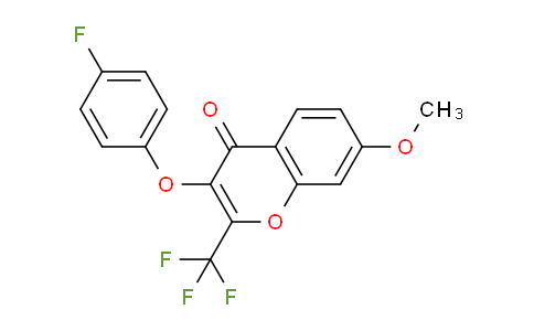 CAS No. 300569-48-6, 3-(4-Fluorophenoxy)-7-methoxy-2-(trifluoromethyl)-4H-chromen-4-one