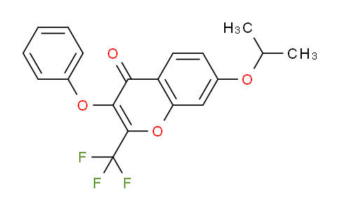 CAS No. 303094-56-6, 7-Isopropoxy-3-phenoxy-2-(trifluoromethyl)-4H-chromen-4-one
