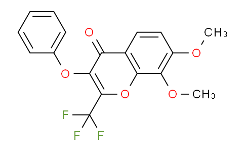 CAS No. 315233-82-0, 7,8-Dimethoxy-3-phenoxy-2-(trifluoromethyl)-4H-chromen-4-one