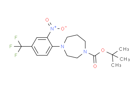 CAS No. 306934-72-5, tert-Butyl 4-(2-nitro-4-(trifluoromethyl)phenyl)-1,4-diazepane-1-carboxylate