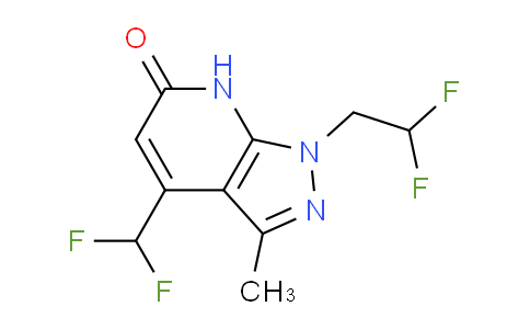 CAS No. 1018142-26-1, 1-(2,2-Difluoroethyl)-4-(difluoromethyl)-3-methyl-1H-pyrazolo[3,4-b]pyridin-6(7H)-one
