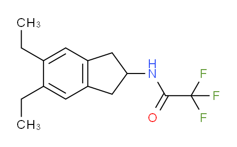 CAS No. 601487-90-5, N-(5,6-Diethyl-2,3-dihydro-1H-inden-2-yl)-2,2,2-trifluoroacetamide