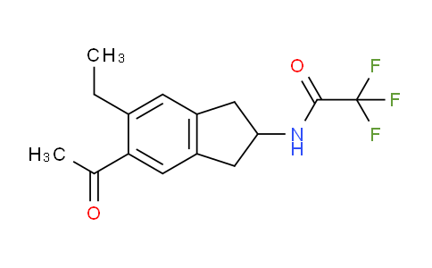 CAS No. 601487-89-2, N-(5-Acetyl-6-ethyl-2,3-dihydro-1H-inden-2-yl)-2,2,2-trifluoroacetamide