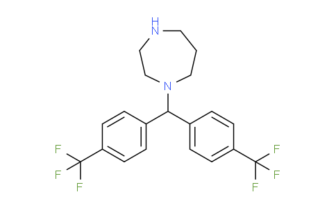 CAS No. 507443-64-3, 1-(Bis(4-(trifluoromethyl)phenyl)methyl)-1,4-diazepane