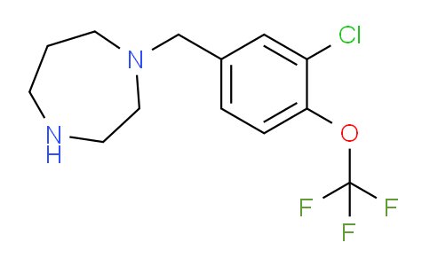 CAS No. 1240581-70-7, 1-(3-Chloro-4-(trifluoromethoxy)benzyl)-1,4-diazepane