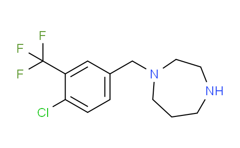 CAS No. 1240581-71-8, 1-(4-Chloro-3-(trifluoromethyl)benzyl)-1,4-diazepane