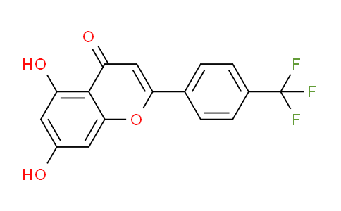 CAS No. 410078-39-6, 5,7-Dihydroxy-2-(4-(trifluoromethyl)phenyl)-4H-chromen-4-one