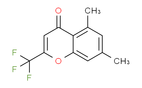 CAS No. 321-42-6, 5,7-Dimethyl-2-(trifluoromethyl)-4H-chromen-4-one