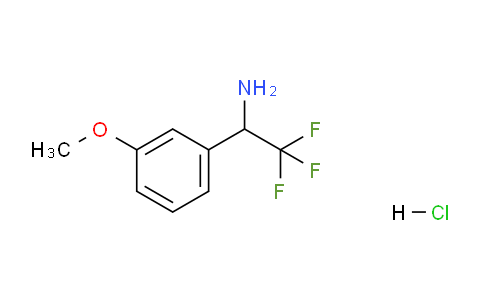 CAS No. 856563-09-2, 2,2,2-Trifluoro-1-(3-methoxyphenyl)ethanamine hydrochloride