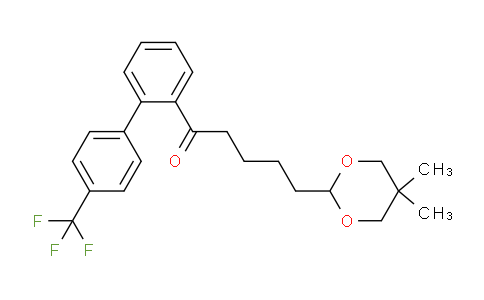 CAS No. 898757-62-5, 5-(5,5-Dimethyl-1,3-dioxan-2-yl)-2'-[(4-trifluoromethyl)phenyl]valerophenone