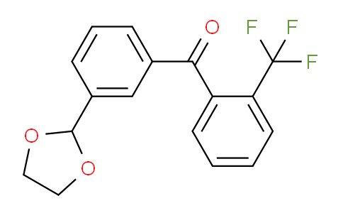 898759-31-4 | 3'-(1,3-Dioxolan-2-yl)-2-trifluoromethylbenzophenone