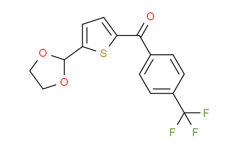 898773-32-5 | 5-(1,3-Dioxolan-2-yl)-2-(4-trifluoromethylbenzoyl)thiophene