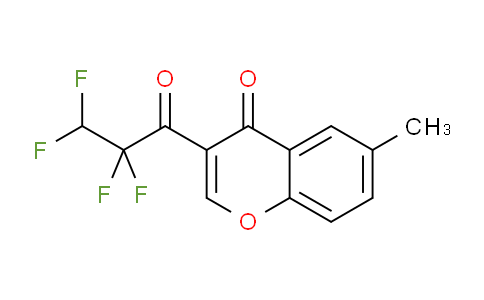 CAS No. 858369-43-4, 6-Methyl-3-(2,2,3,3-tetrafluoropropanoyl)-4H-chromen-4-one