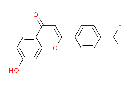 CAS No. 127590-86-7, 7-Hydroxy-2-(4-(trifluoromethyl)phenyl)-4H-chromen-4-one