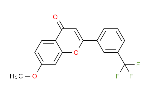 CAS No. 152038-73-8, 7-Methoxy-2-(3-(trifluoromethyl)phenyl)-4H-chromen-4-one