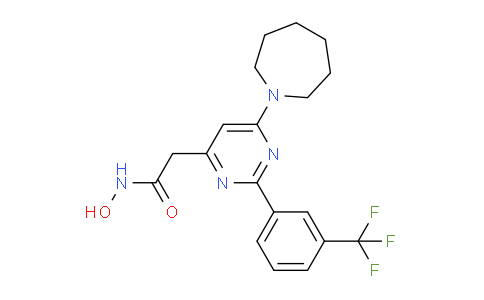 CAS No. 42055-79-8, 2-(6-(Azepan-1-yl)-2-(3-(trifluoromethyl)phenyl)pyrimidin-4-yl)-N-hydroxyacetamide