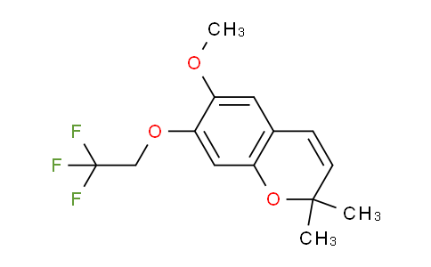 CAS No. 75413-17-1, 6-Methoxy-2,2-dimethyl-7-(2,2,2-trifluoroethoxy)-2H-chromene