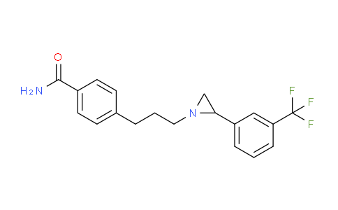CAS No. 88961-01-7, 4-(3-(2-(3-(Trifluoromethyl)phenyl)aziridin-1-yl)propyl)benzamide