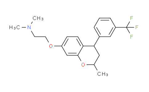 CAS No. 147241-85-8, N,N-Dimethyl-2-((2-methyl-4-(3-(trifluoromethyl)phenyl)chroman-7-yl)oxy)ethanamine