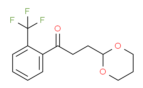 CAS No. 898786-55-5, 3-(1,3-Dioxan-2-yl)-2'-trifluoromethylpropiophenone