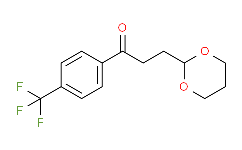 CAS No. 898786-59-9, 3-(1,3-Dioxan-2-yl)-4'-trifluoromethylpropiophenone