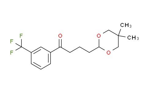 CAS No. 898786-63-5, 4-(5,5-Dimethyl-1,3-dioxan-2-yl)-3'-trifluoromethylbutyrophenone
