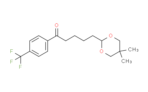 CAS No. 898786-71-5, 5-(5,5-Dimethyl-1,3-dioxan-2-yl)-4'-trifluoromethylvalerophenone