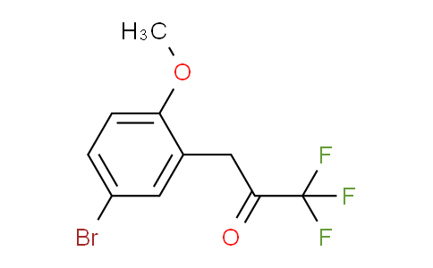 CAS No. 898787-45-6, 3-(5-Bromo-2-methoxyphenyl)-1,1,1-trifluoro-2-propanone