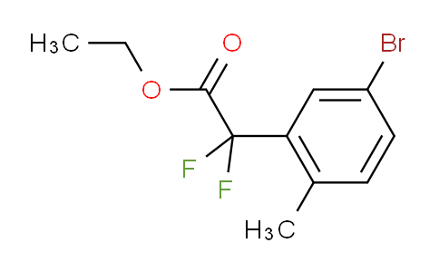 CAS No. 1226808-72-5, Ethyl 2-(5-bromo-2-methylphenyl)-2,2-difluoroacetate