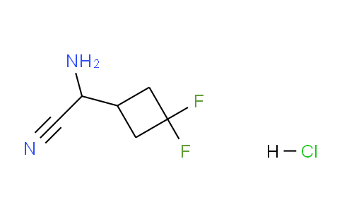 CAS No. 1215071-18-3, 2-Amino-2-(3,3-difluorocyclobutyl)acetonitrile hydrochloride