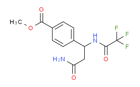 CAS No. 886360-57-2, Methyl 4-(3-amino-3-oxo-1-(2,2,2-trifluoroacetamido)propyl)benzoate