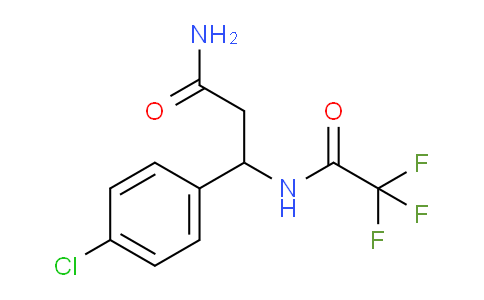 CAS No. 439110-82-4, 3-(4-Chlorophenyl)-3-(2,2,2-trifluoroacetamido)propanamide