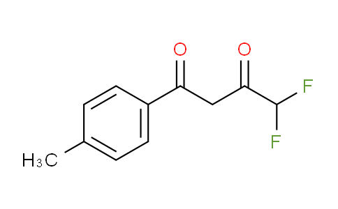 CAS No. 165328-11-0, 4,4-Difluoro-1-(p-tolyl)butane-1,3-dione