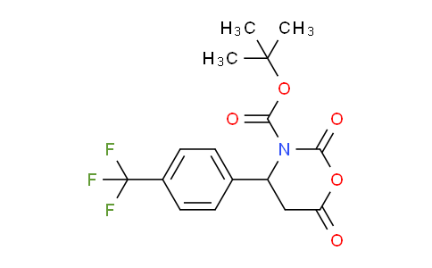 CAS No. 886362-59-0, tert-Butyl 2,6-dioxo-4-(4-(trifluoromethyl)phenyl)-1,3-oxazinane-3-carboxylate