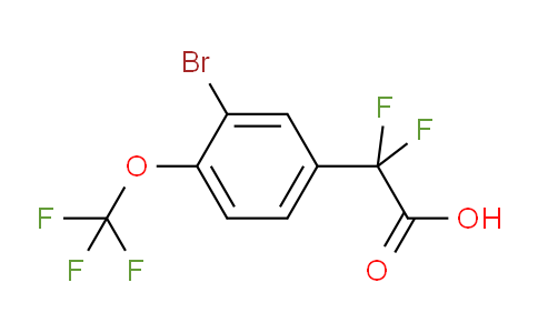 CAS No. 1133116-05-8, 2-(3-Bromo-4-(trifluoromethoxy)phenyl)-2,2-difluoroacetic acid