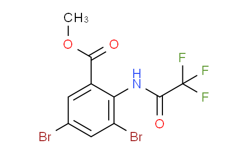 CAS No. 1363166-10-2, methyl 3,5-dibromo-2-(2,2,2-trifluoroacetamido)benzoate
