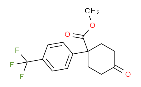 CAS No. 1242314-02-8, Methyl 4-oxo-1-(4-(trifluoromethyl)phenyl)cyclohexanecarboxylate