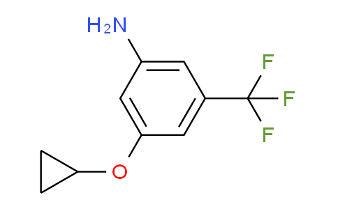 CAS No. 1243471-01-3, 3-Cyclopropoxy-5-(trifluoromethyl)aniline