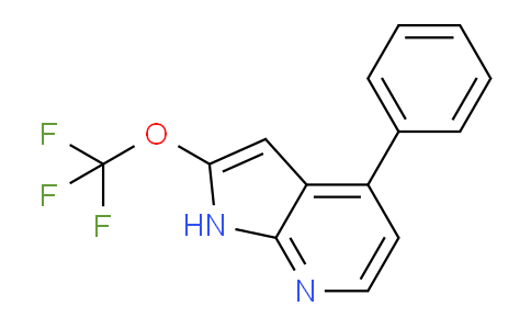 CAS No. 1261436-36-5, 2-(Trifluoromethoxy)-4-phenyl-1H-pyrrolo[2,3-b]pyridine