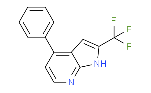 CAS No. 1261564-19-5, 2-(Trifluoromethyl)-4-phenyl-1H-pyrrolo[2,3-b]pyridine