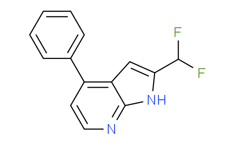 CAS No. 1261432-97-6, 2-(Difluoromethyl)-4-phenyl-1H-pyrrolo[2,3-b]pyridine