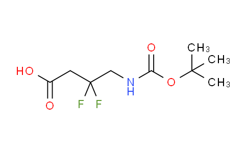 CAS No. 1258651-05-6, 4-{[(Tert-butoxy)carbonyl]amino}-3,3-difluorobutanoic acid