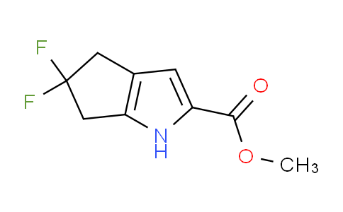 CAS No. 1041430-65-2, methyl 5,5-difluoro-4,6-dihydro-1H-cyclopenta[b]pyrrole-2-carboxylate